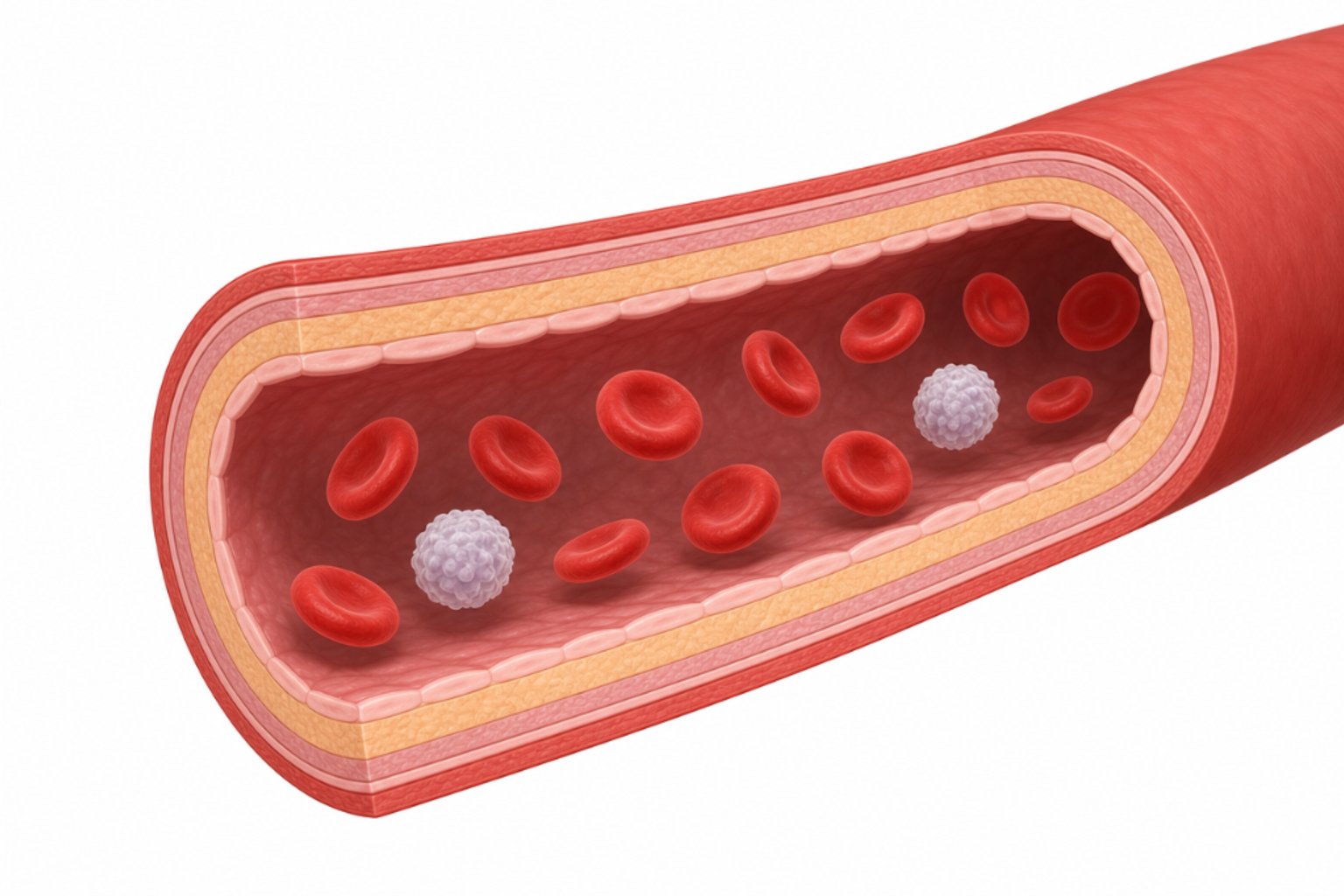 Blodbana med röda blodkroppar – sepsis och bakteriemi.